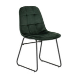 Athens Dining Set with 4 Lukas Velvet Chairs - Seconique