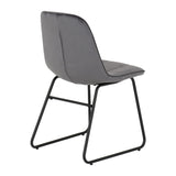 Athens Dining Set with 4 Lukas Velvet Chairs - Seconique