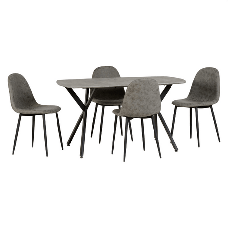 Athens Dining Table Set with 4 Chairs - Seconique