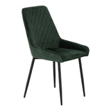 Athens Oak Effect Dining Set with 4 Avery Velvet Chairs - Seconique