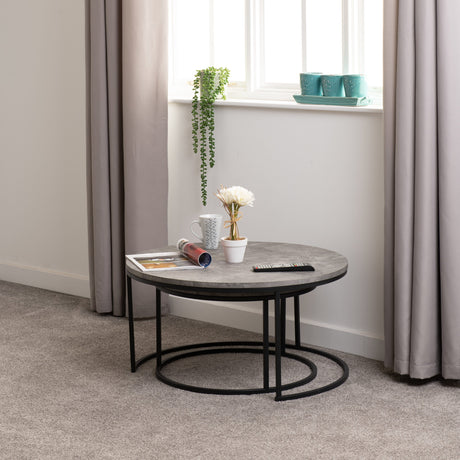 Athens Round Coffee Table Set - Seconique