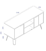 Augusta 2 Door TV Unit - Core Products