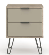 Augusta 2 Drawer Bedside Cabinet - Core Products