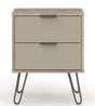 Augusta 2 Drawer Bedside Cabinet - Core Products