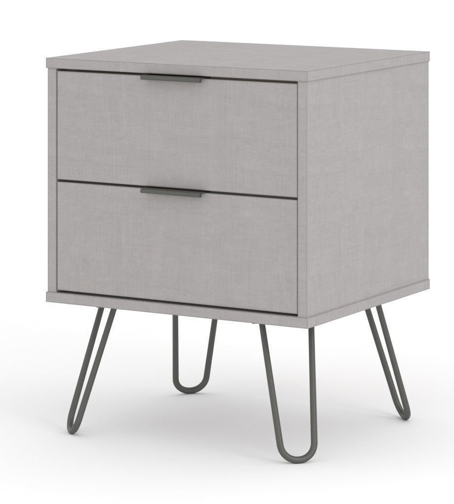 Augusta 2 Drawer Bedside Cabinet - Core Products