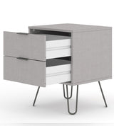 Augusta 2 Drawer Bedside Cabinet - Core Products