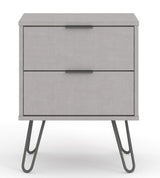 Augusta 2 Drawer Bedside Cabinet - Core Products