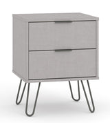 Augusta 2 Drawer Bedside Cabinet - Core Products