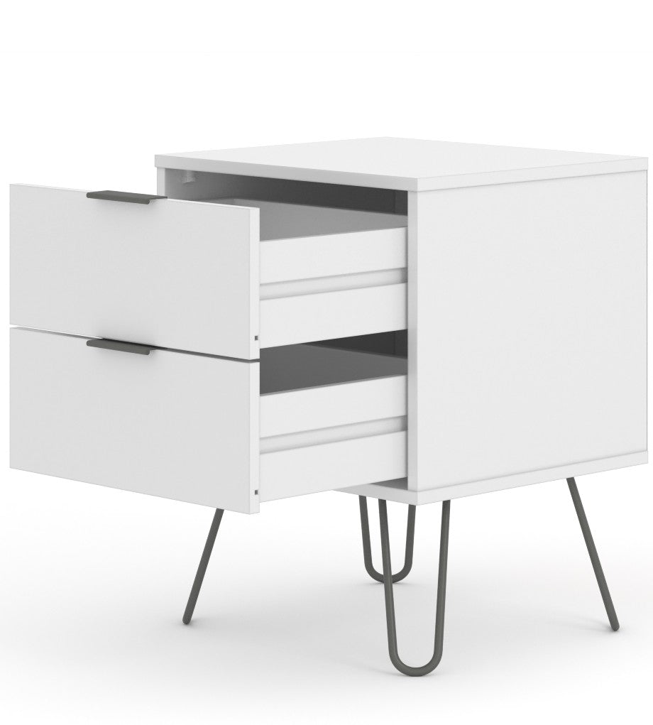 Augusta 2 Drawer Bedside Cabinet - Core Products