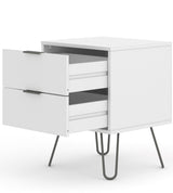 Augusta 2 Drawer Bedside Cabinet - Core Products