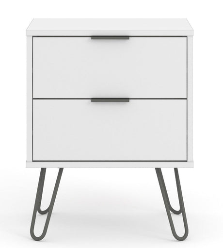 Augusta 2 Drawer Bedside Cabinet - Core Products