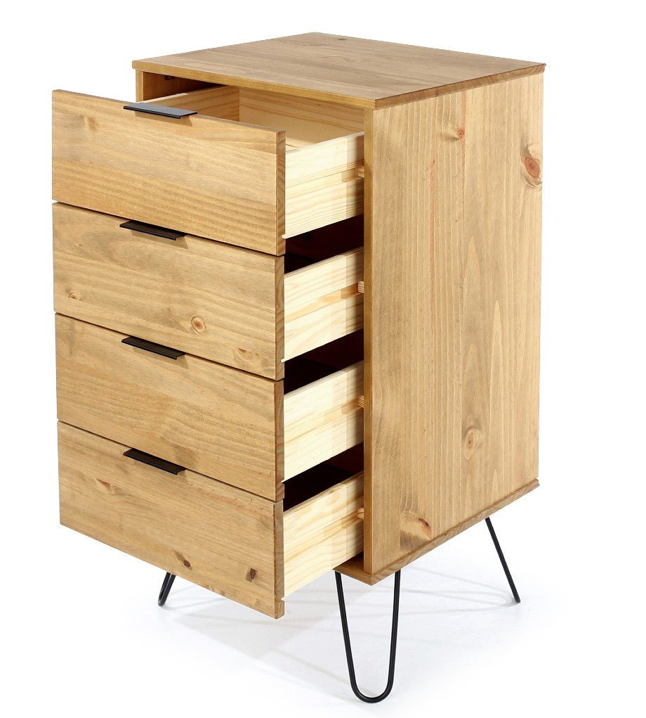 Augusta Narrow 4 Drawer Chest - Core Products