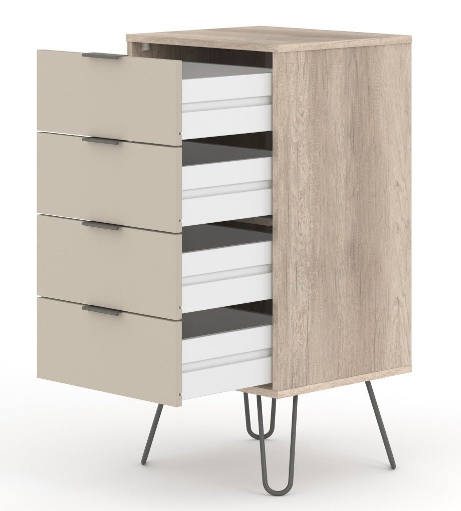 Augusta Narrow 4 Drawer Chest - Core Products