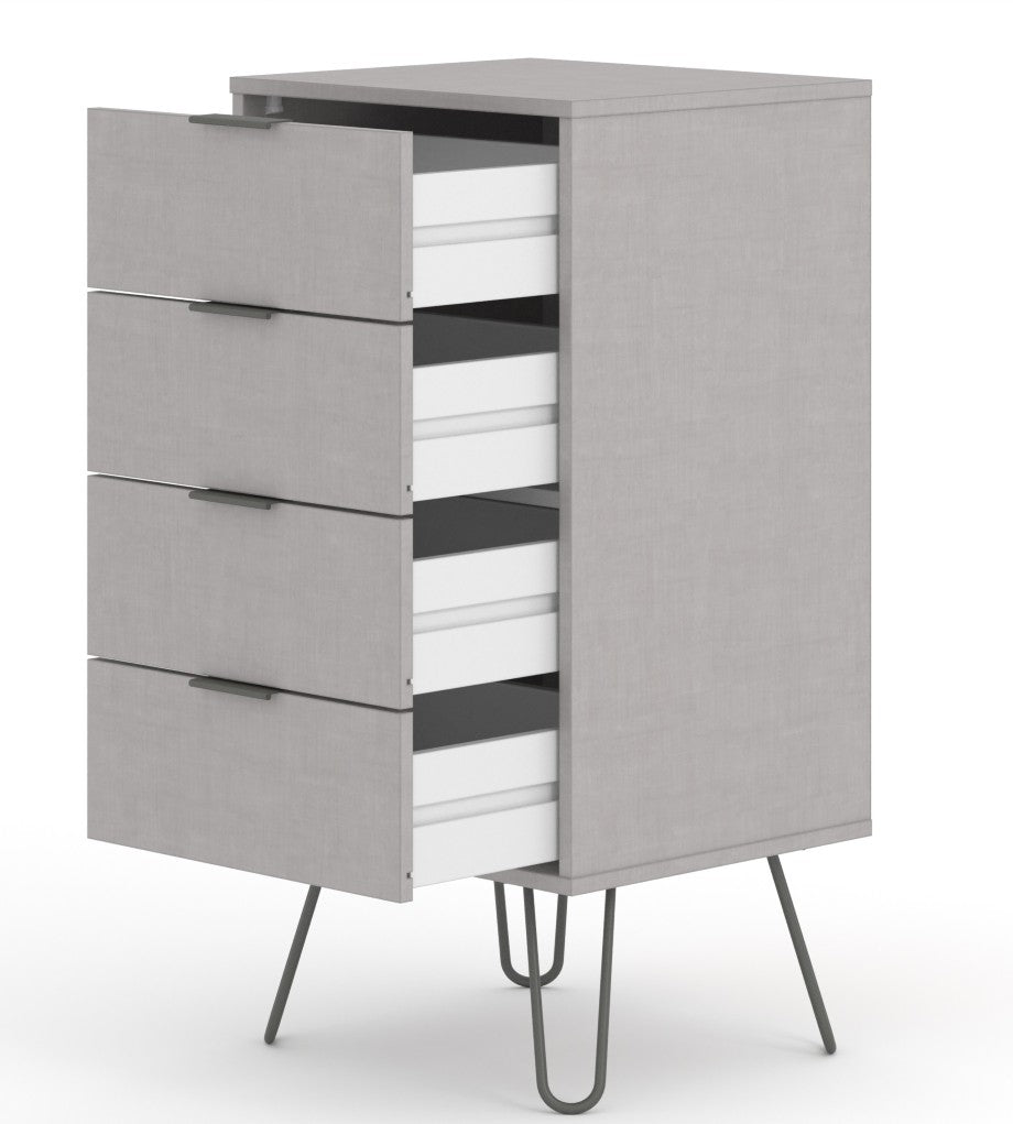 Augusta Narrow 4 Drawer Chest - Core Products