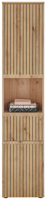 Austin 2 Door 1 Drawer Tall Bathroom Cabinet - Julian Bowen