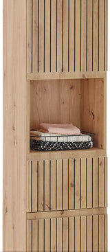 Austin 2 Door 1 Drawer Tall Bathroom Cabinet - Julian Bowen