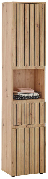 Austin 2 Door 1 Drawer Tall Bathroom Cabinet - Julian Bowen