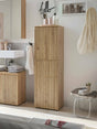 Austin 2 Door 2 Drawer Narrow Bathroom Cabinet - Julian Bowen