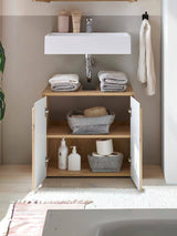 Austin 2 Door Under Sink Bathroom Cabinet - Julian Bowen