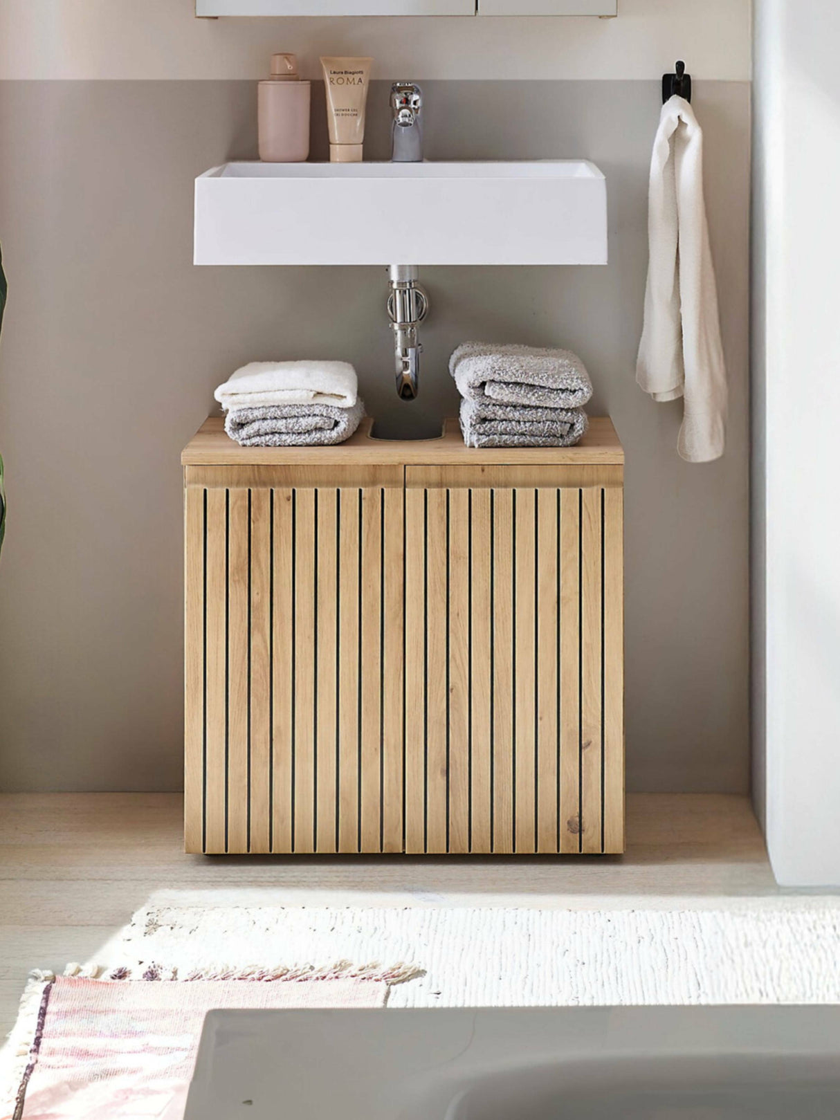 Austin 2 Door Under Sink Bathroom Cabinet - Julian Bowen