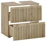Austin 2 Drawer Under Sink Bathroom Cabinet - Julian Bowen
