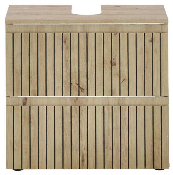 Austin 2 Drawer Under Sink Bathroom Cabinet - Julian Bowen