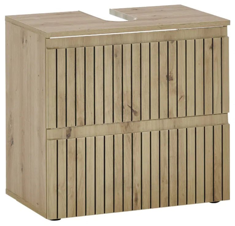Austin 2 Drawer Under Sink Bathroom Cabinet - Julian Bowen