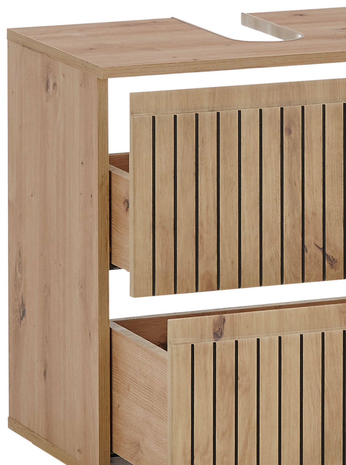 Austin 2 Drawer Under Sink Bathroom Cabinet - Julian Bowen