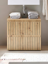 Austin 2 Drawer Under Sink Bathroom Cabinet - Julian Bowen