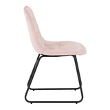 Avery Extending Dining Set with 4 Lukas Velvet Chairs - Seconique