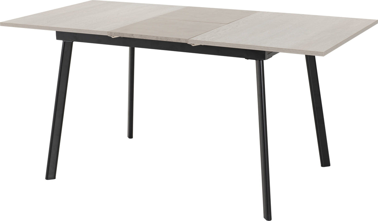 Avery Extending Dining Set with 4 Velvet Chairs - Seconique