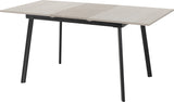 Avery Extending Dining Set with 4 Velvet Chairs - Seconique