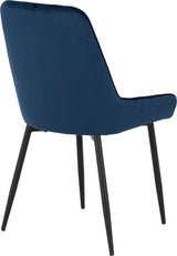 Avery Extending Dining Set with 4 Velvet Chairs - Seconique