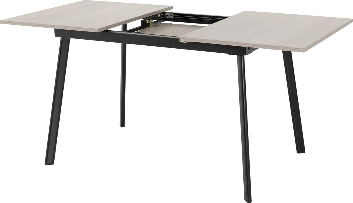 Avery Extending Dining Set with 4 Velvet Chairs - Seconique