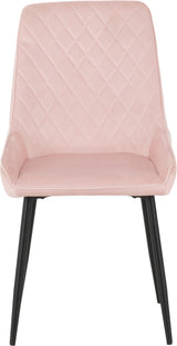 Avery Extending Dining Set with 4 Velvet Chairs - Seconique