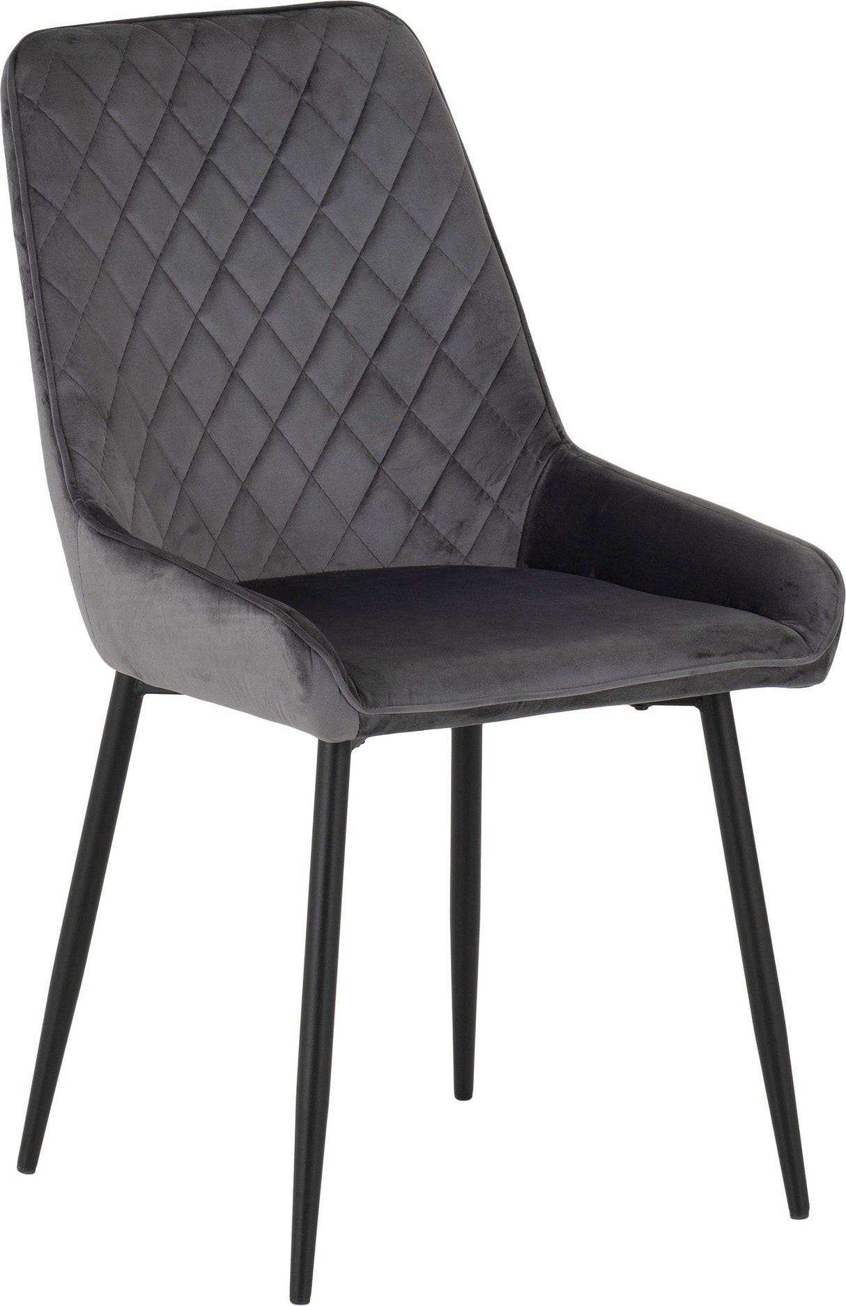 Avery Extending Dining Set with 4 Velvet Chairs - Seconique
