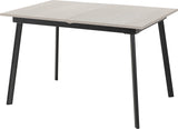 Avery Extending Dining Set with 4 Velvet Chairs - Seconique