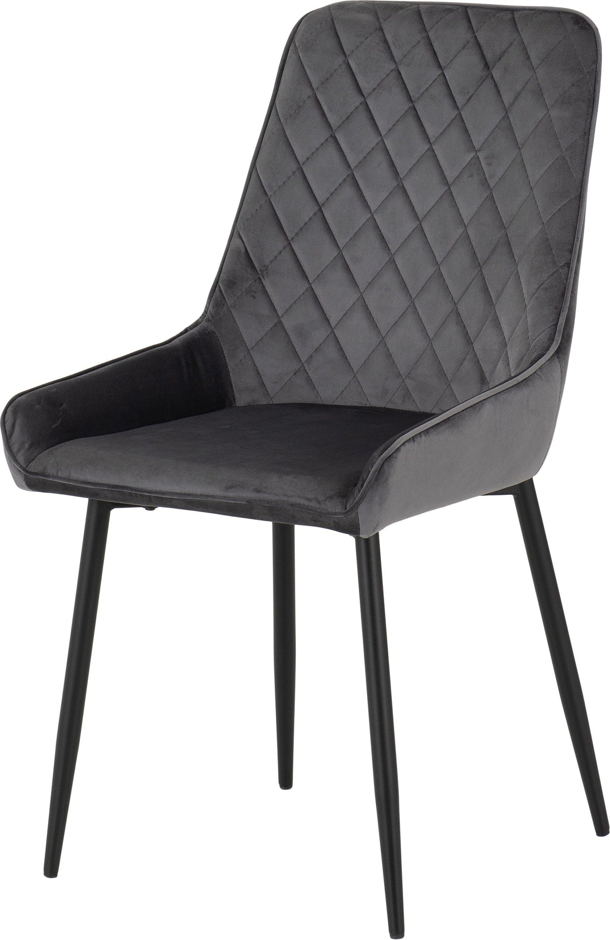 Avery Extending Dining Set with 4 Velvet Chairs - Seconique