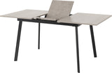 Avery Extending Dining Set with 4 Velvet Chairs - Seconique