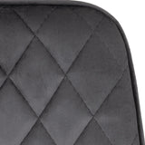 Avery Extending Dining Set with 4 Velvet Chairs - Seconique