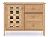 Cypress 1 Door 3 Drawer Rattan Sideboard