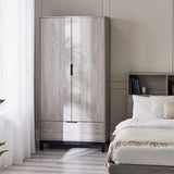 Bali 2 Door 1 Drawer Double Wardrobe - Julian Bowen