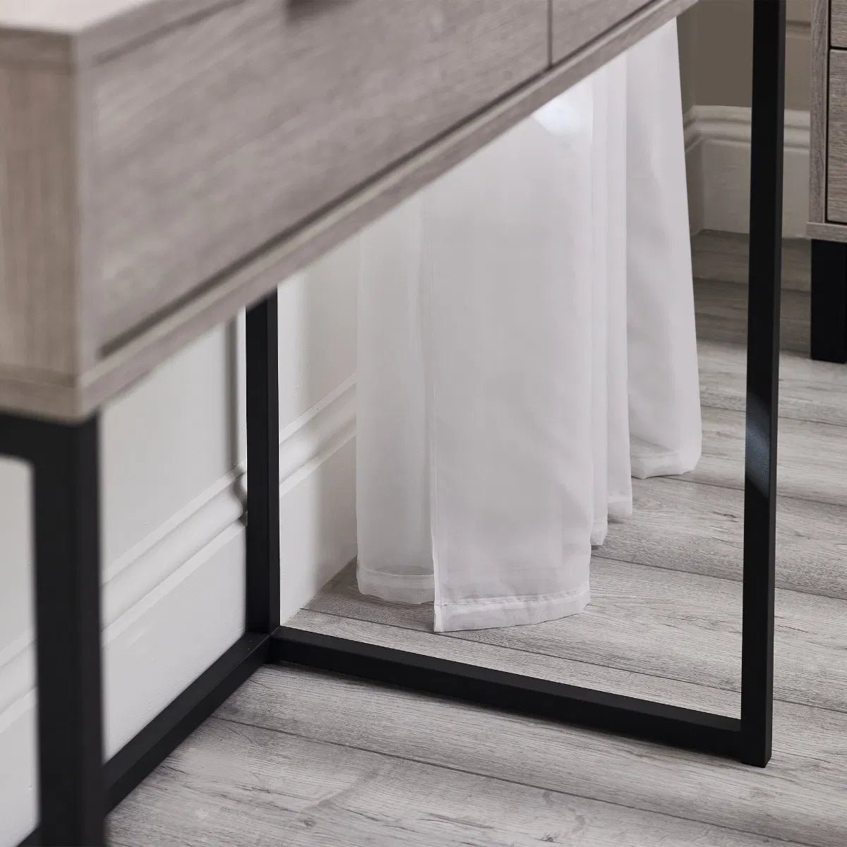 Bali 2 Drawer Dressing Table Desk - Julian Bowen
