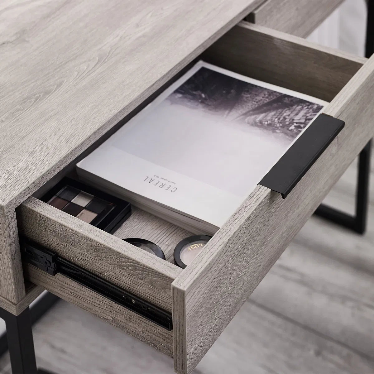 Bali 2 Drawer Dressing Table Desk - Julian Bowen