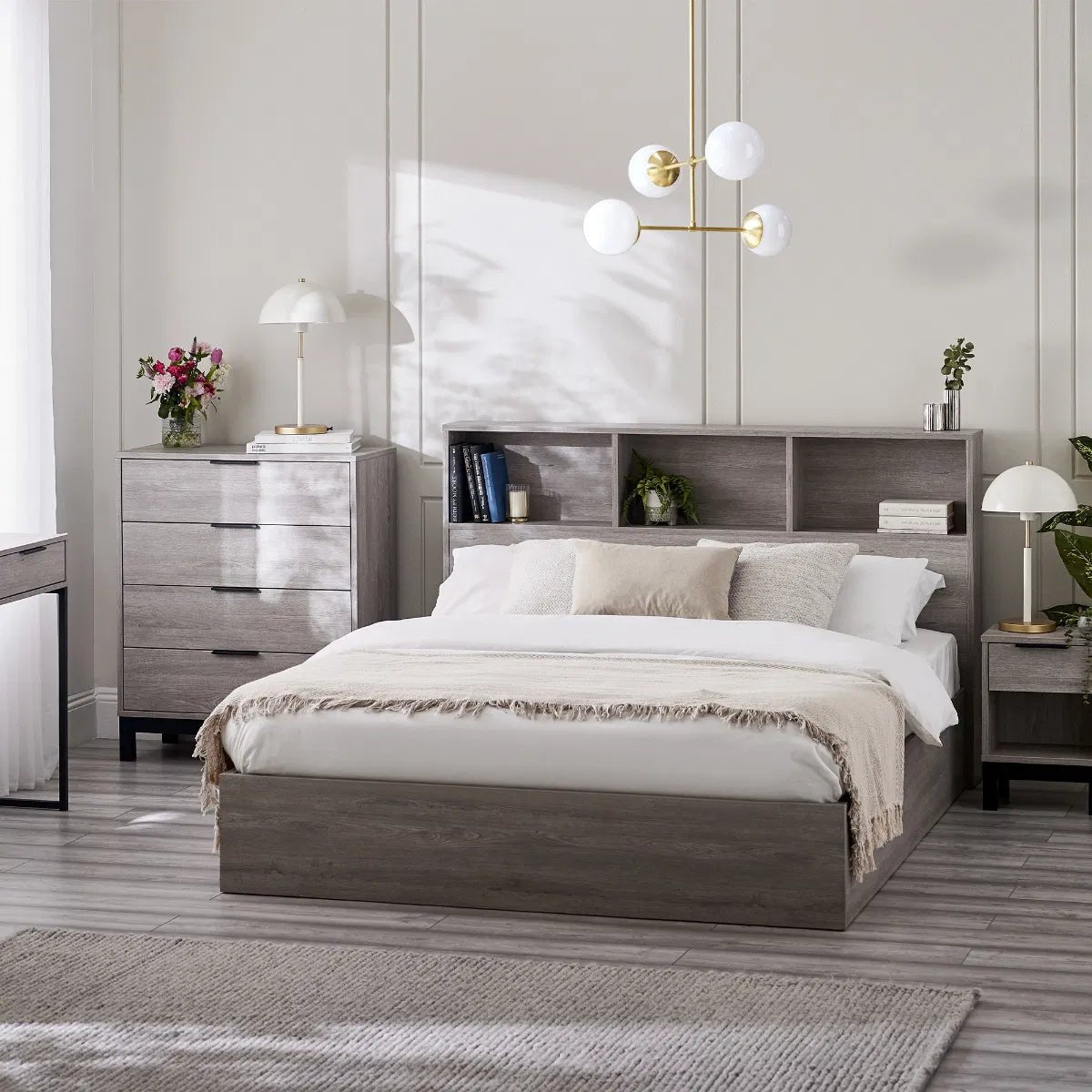 Bali Ottoman Gas Lift Storage Bed Frame - Julian Bowen