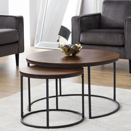 Bellini Round Nesting Coffee Table - Julian Bowen