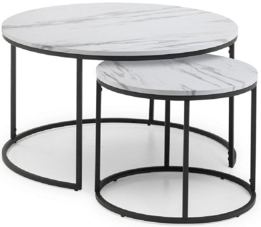 Bellini Round Nesting Coffee Table - Julian Bowen
