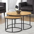 Bellini Round Nesting Coffee Table - Julian Bowen
