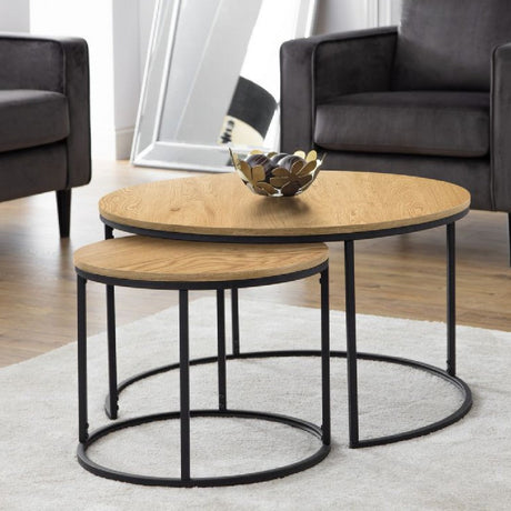 Bellini Round Nesting Coffee Table - Julian Bowen