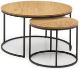 Bellini Round Nesting Coffee Table - Julian Bowen